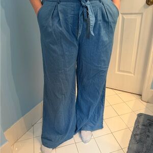Alice Blue Denim-Style Fabric